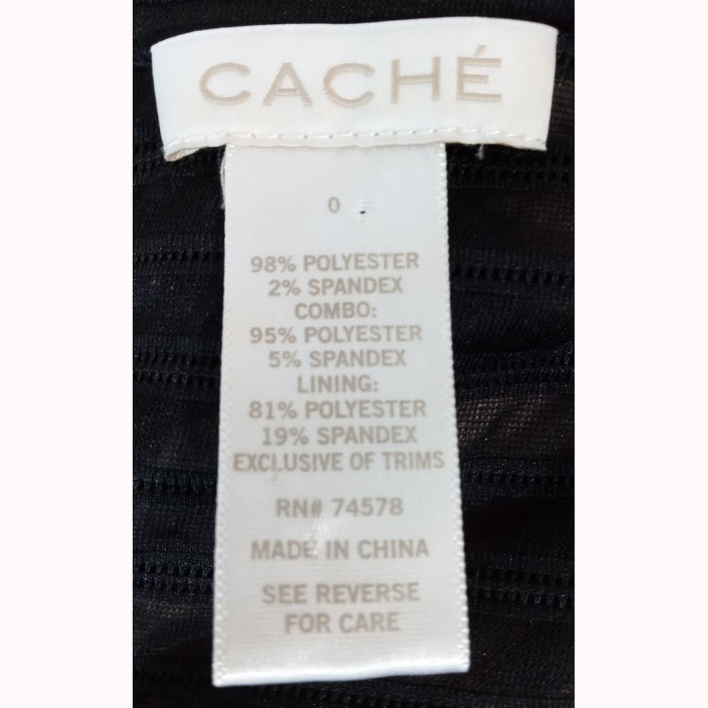 Cache Mesh Sheath Midi Salmon Pink & Black Lined … - image 6